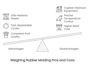 pros and cons of rubber injection molding